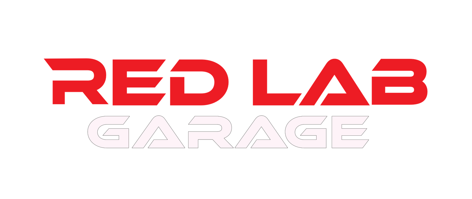 Red Lab Garage Logo ilman taustaa